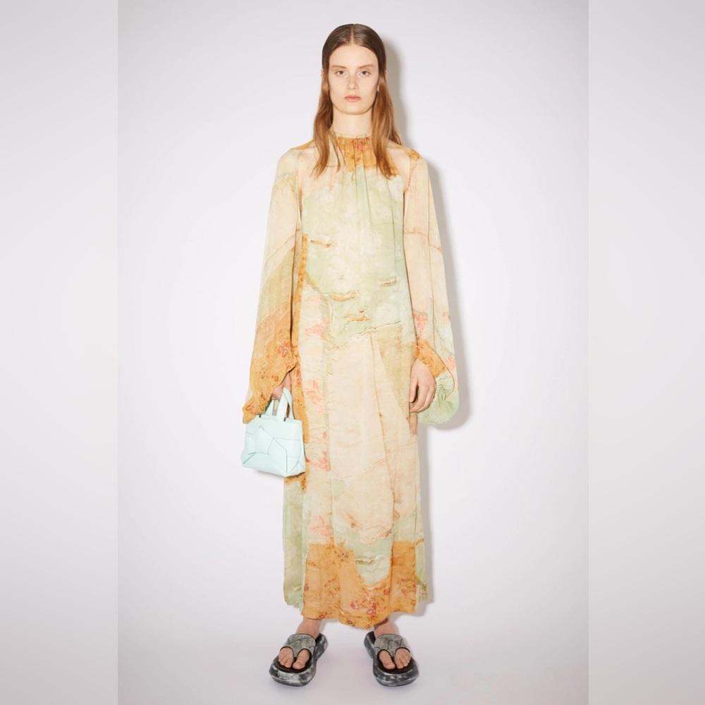 Acne Studios puff sleeve carpet dress - Picture 2 of 13